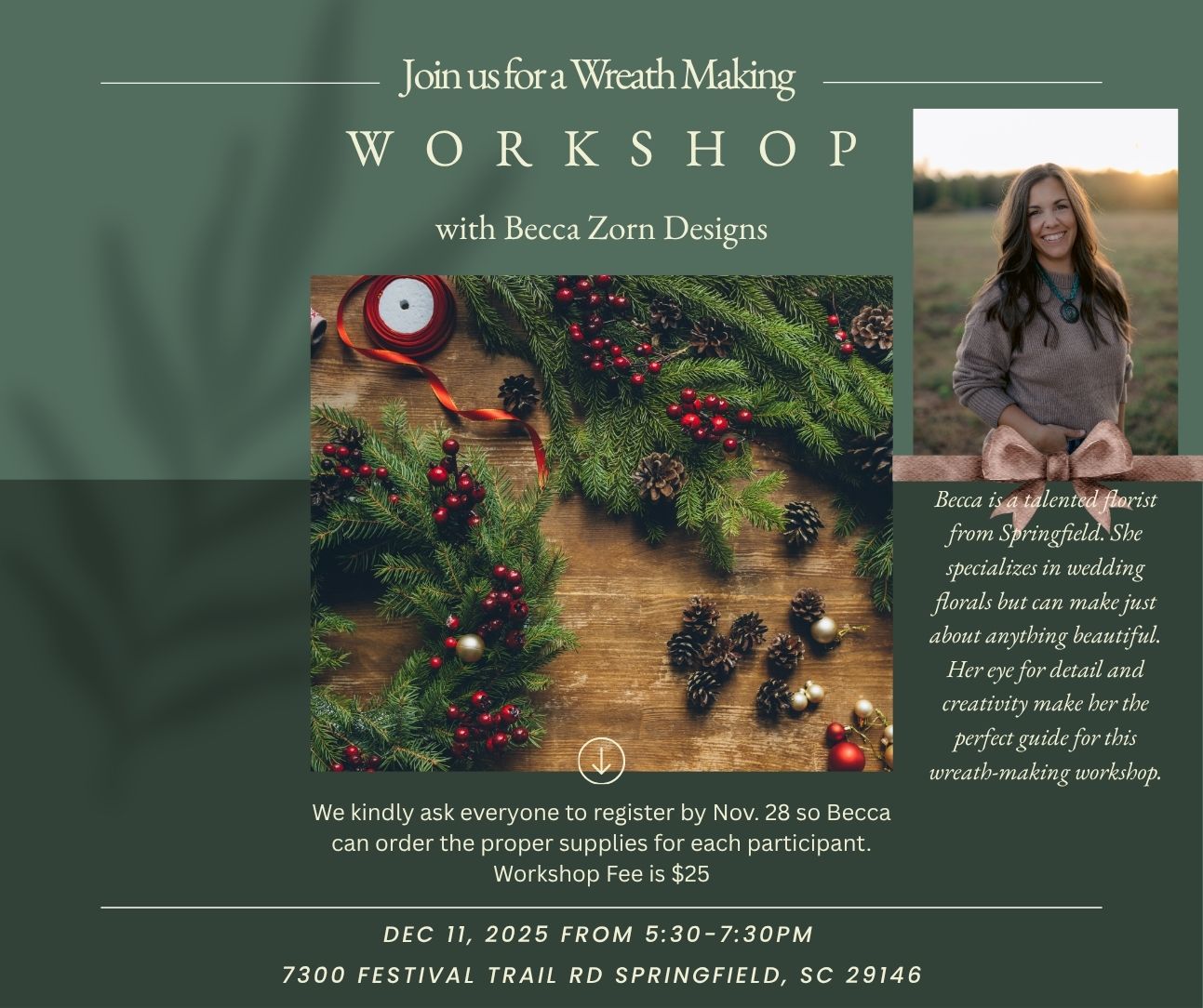 wreath workshop flyer